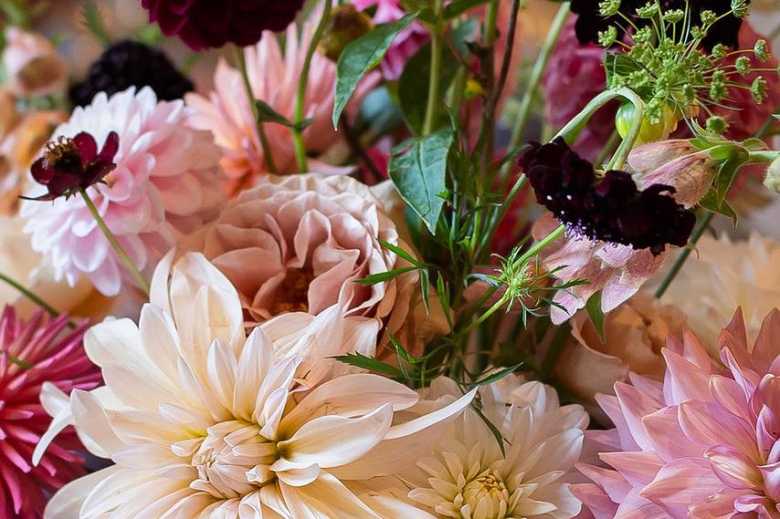 Table centrepiece flowers