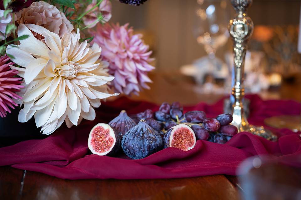 Table centrepiece flowers
