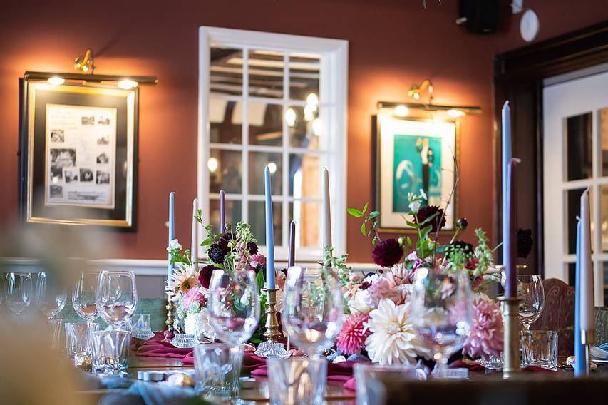 Wedding dinner styling