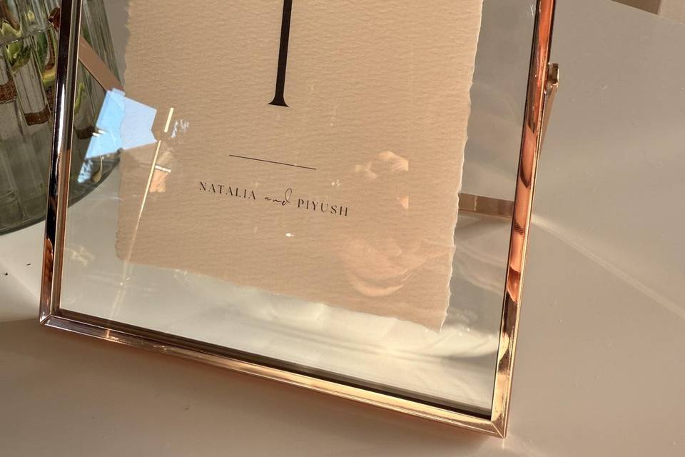 Table number