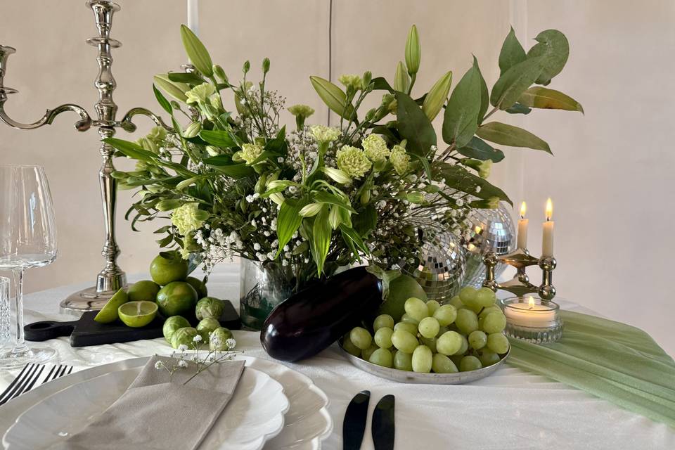 Table centrepiece flowers
