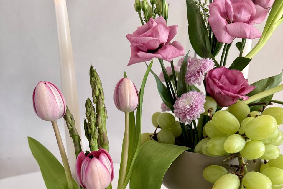 Table centrepiece flowers