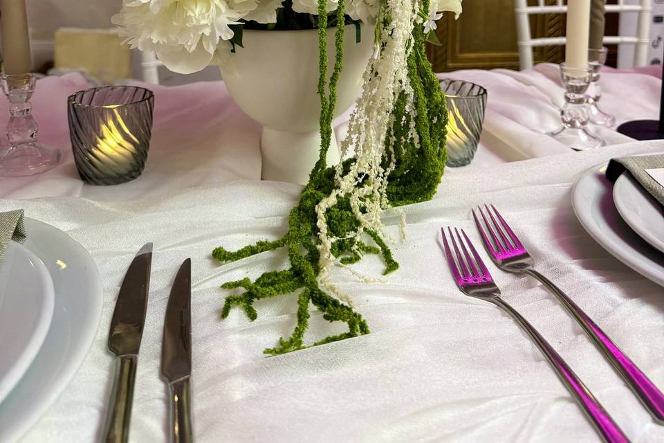 Table centrepiece flowers
