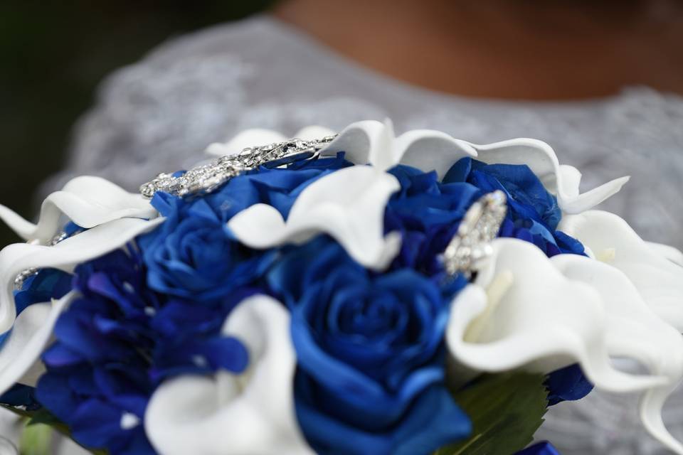 Blue & White Florals