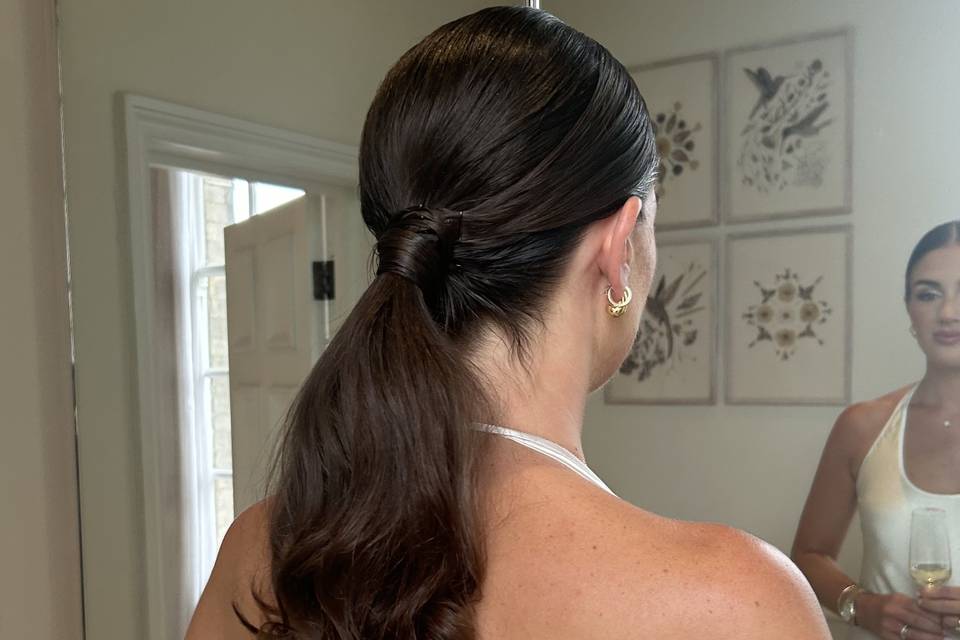 Bridal ponytail