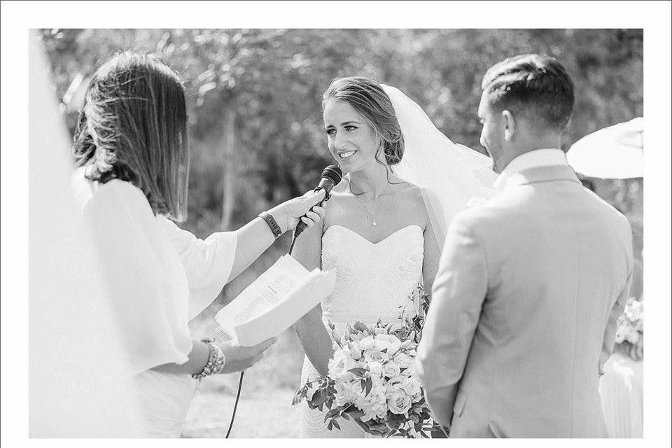 Gayle and happy couple