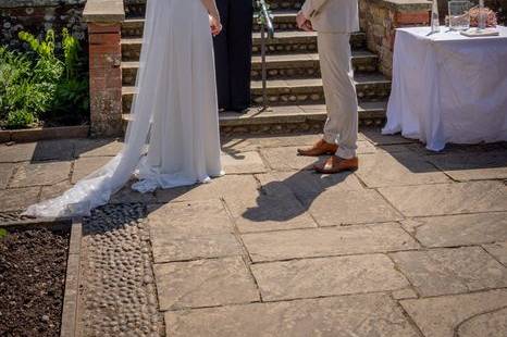 Garden ceremony with Gayle