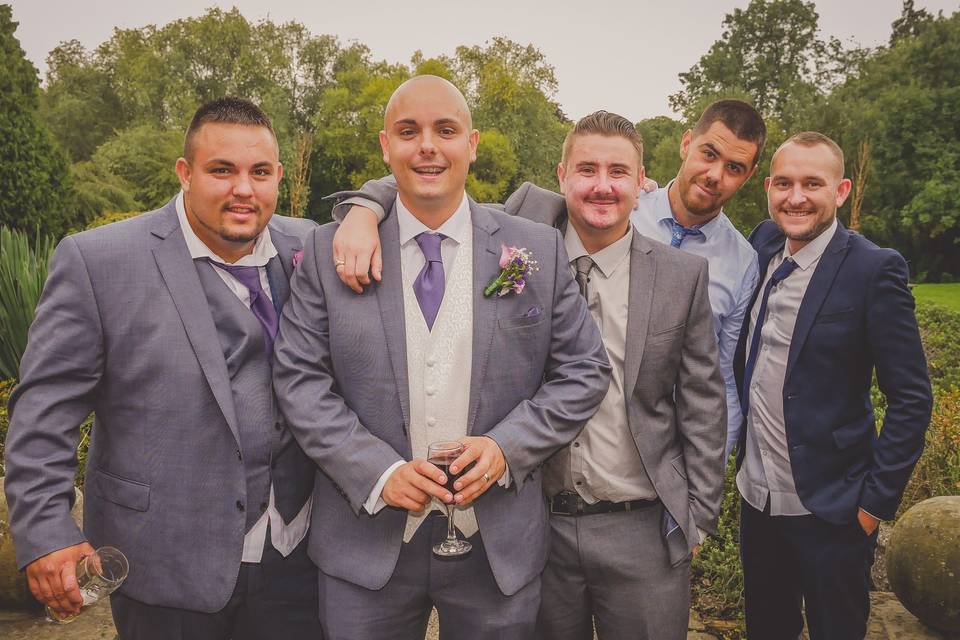 Groom and groomsmen - Yellow Glove Productions