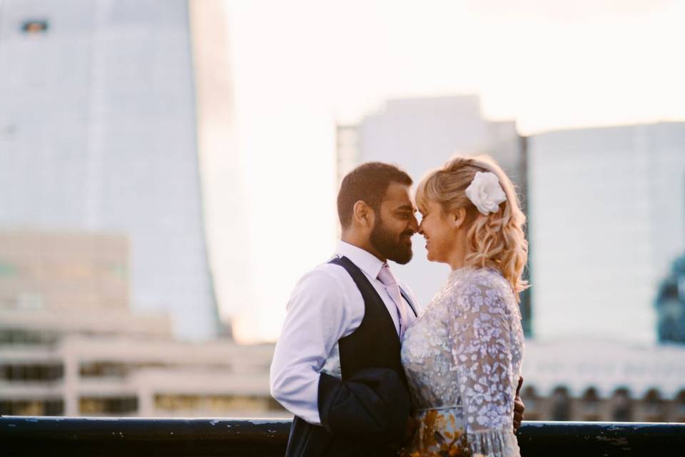 City centre wedding