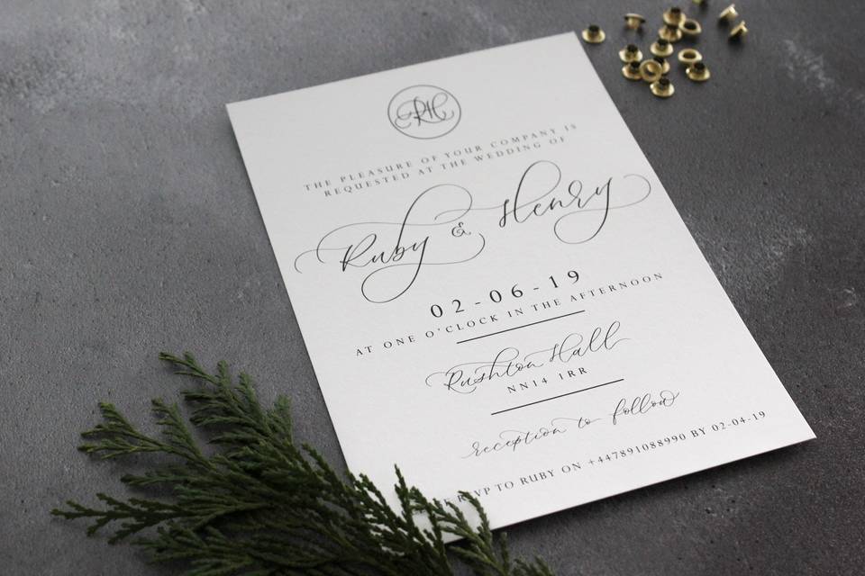 Semi Custom Invitation - Rushton Range