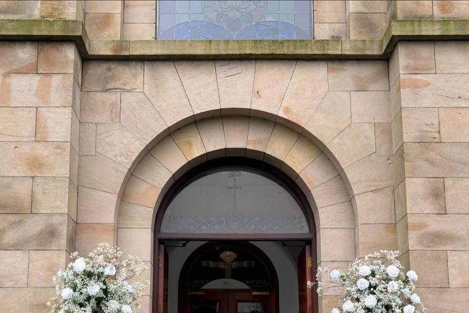 Bespoke Babies breath Pillars