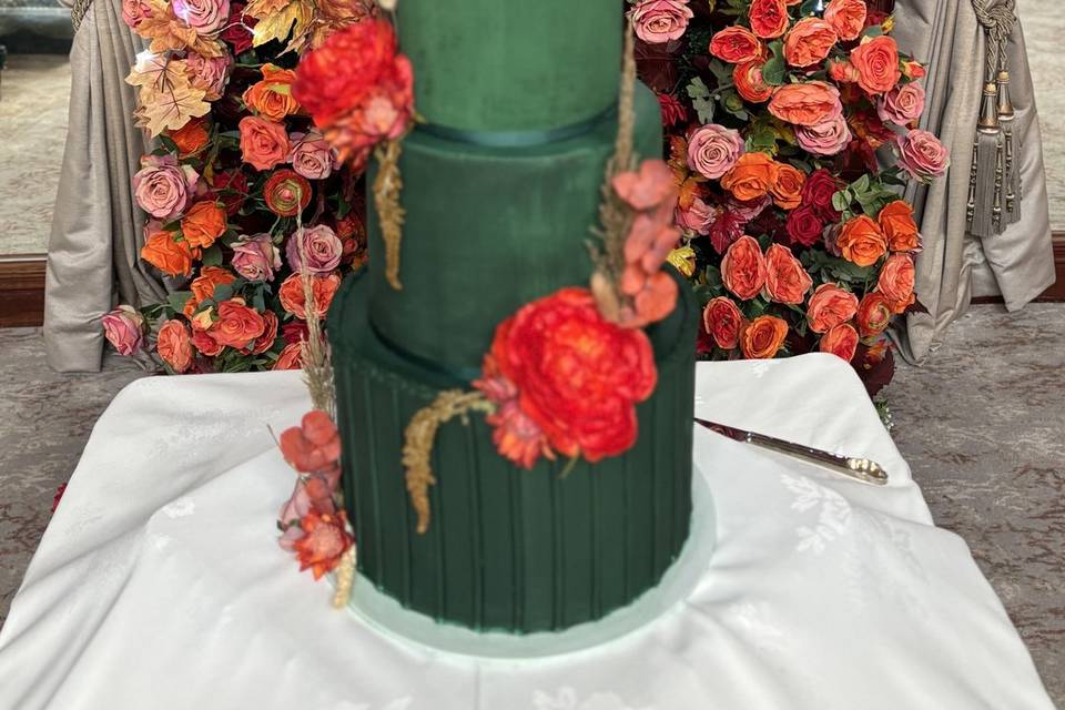 Cake backdrop at Burndale