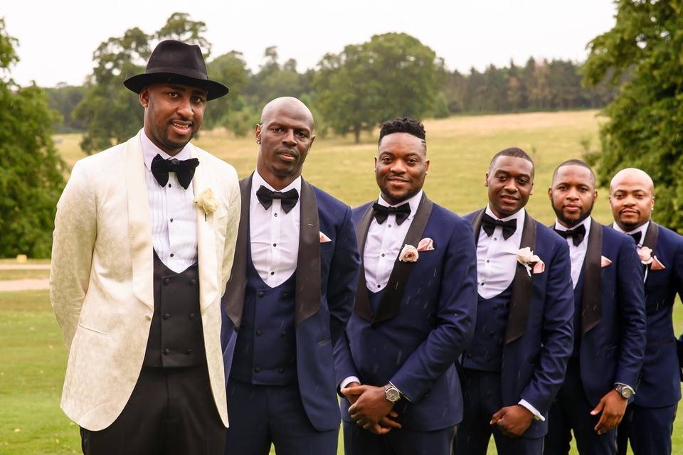 Groom and groomsmen