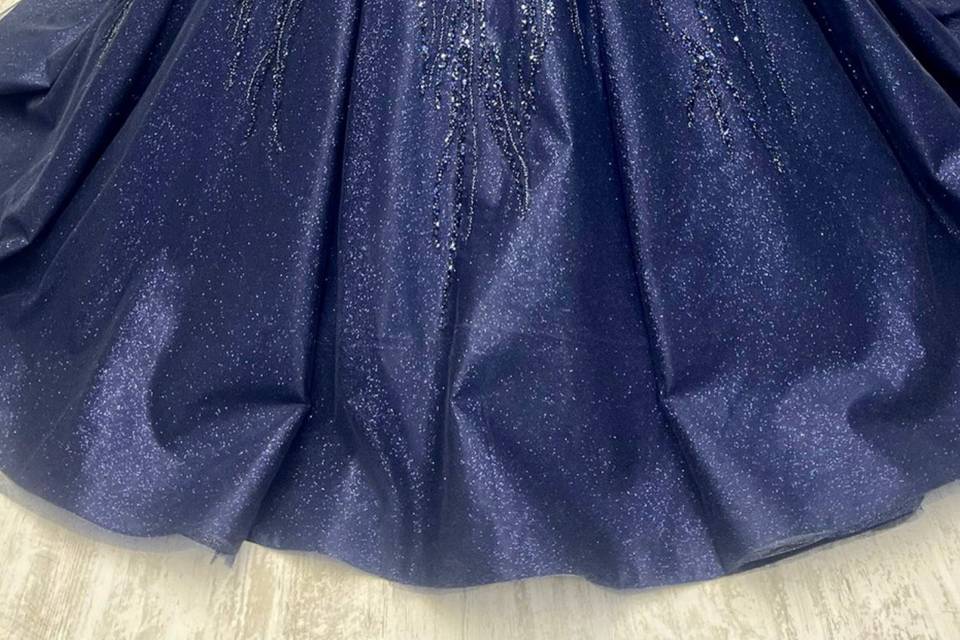Navy Blue sparkle gown