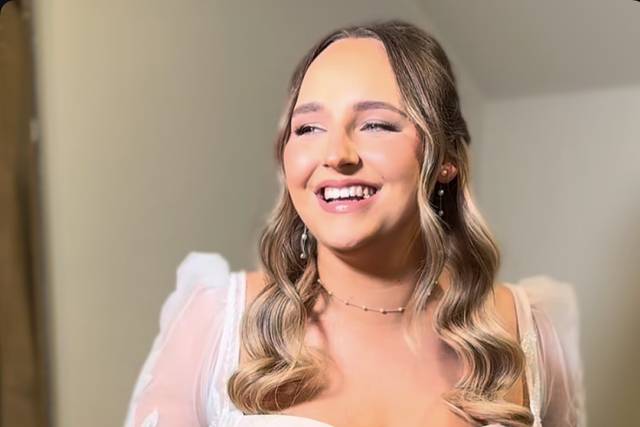 Smiling bride