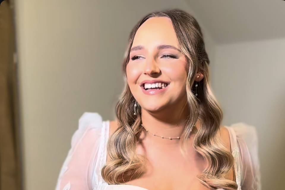 Smiling bride