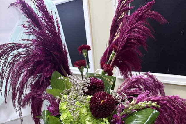 Flowers arrangement reception