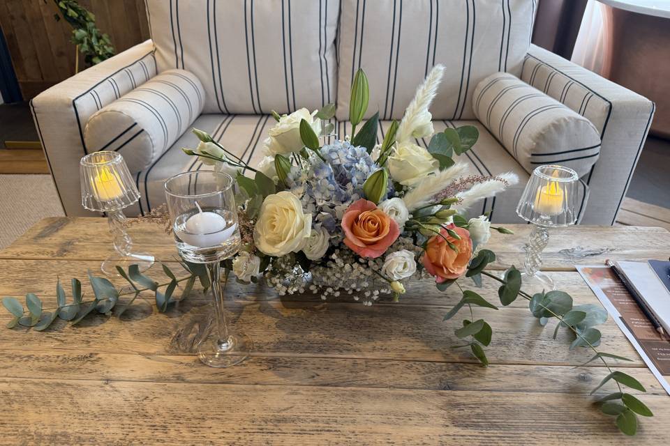 Flowers arrangement reception