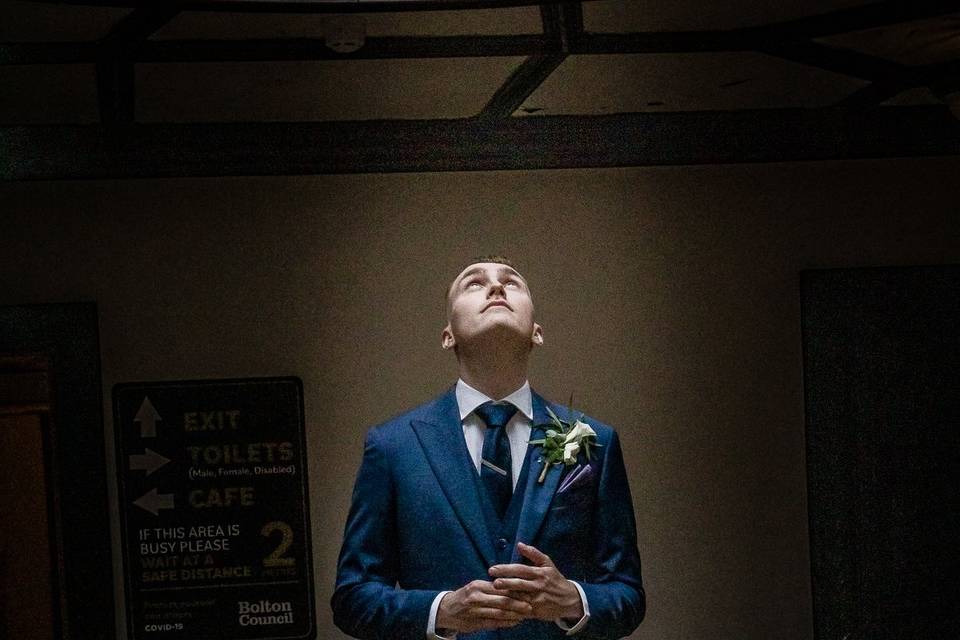 Nervous groom