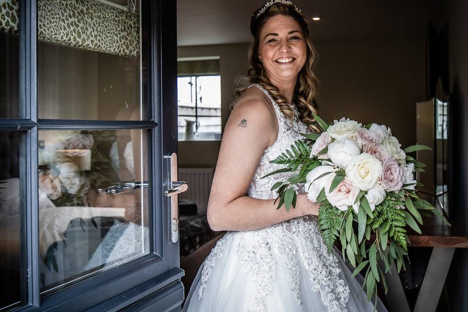 One excited bride!