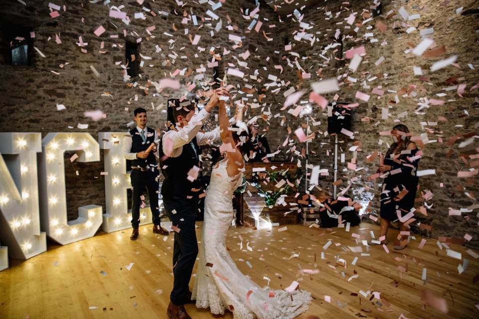 First dance in barn