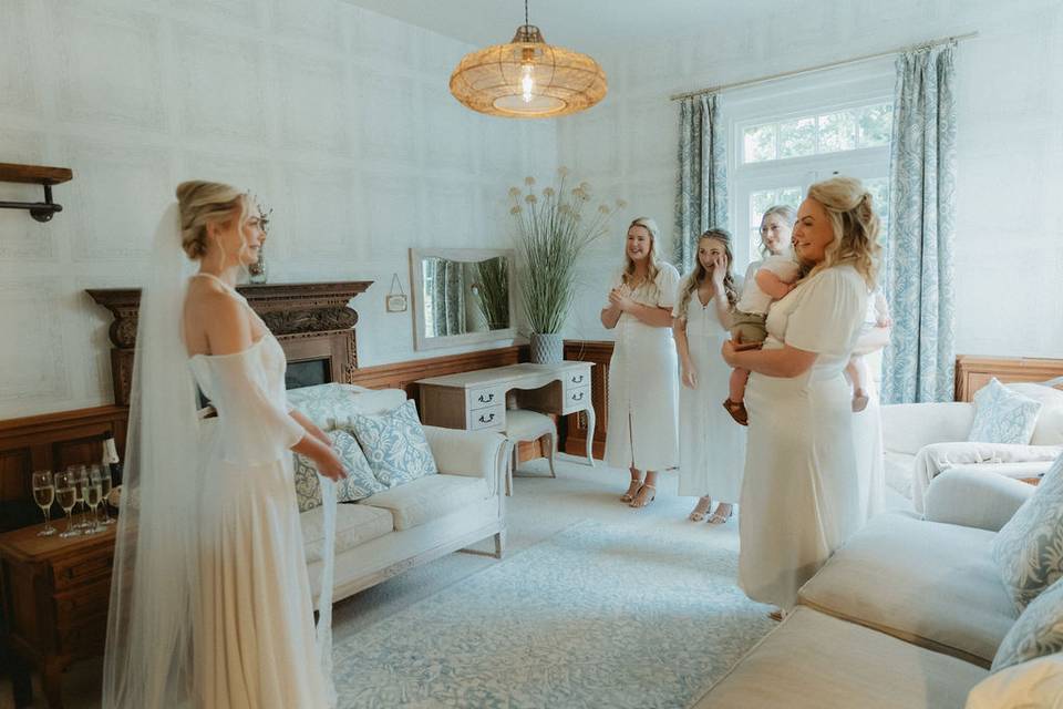 First look getting ready