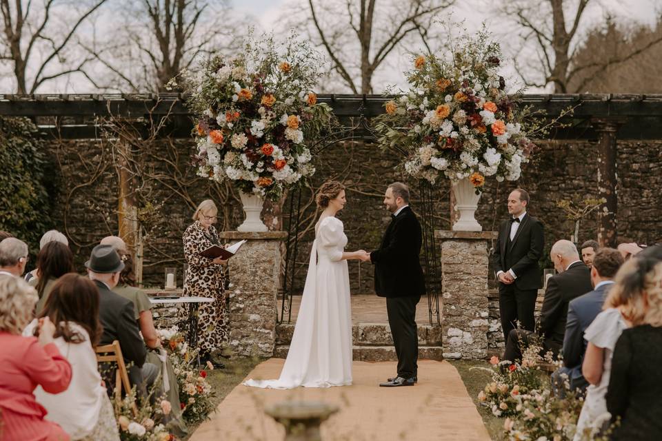 Italian garden ceremony