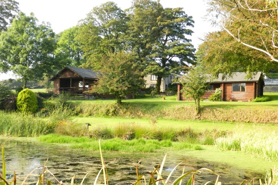 Brookview lodges with amazing views over the wildlife pond