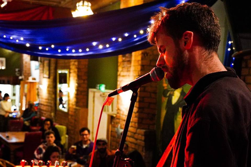 Open mic at Southbank Club.