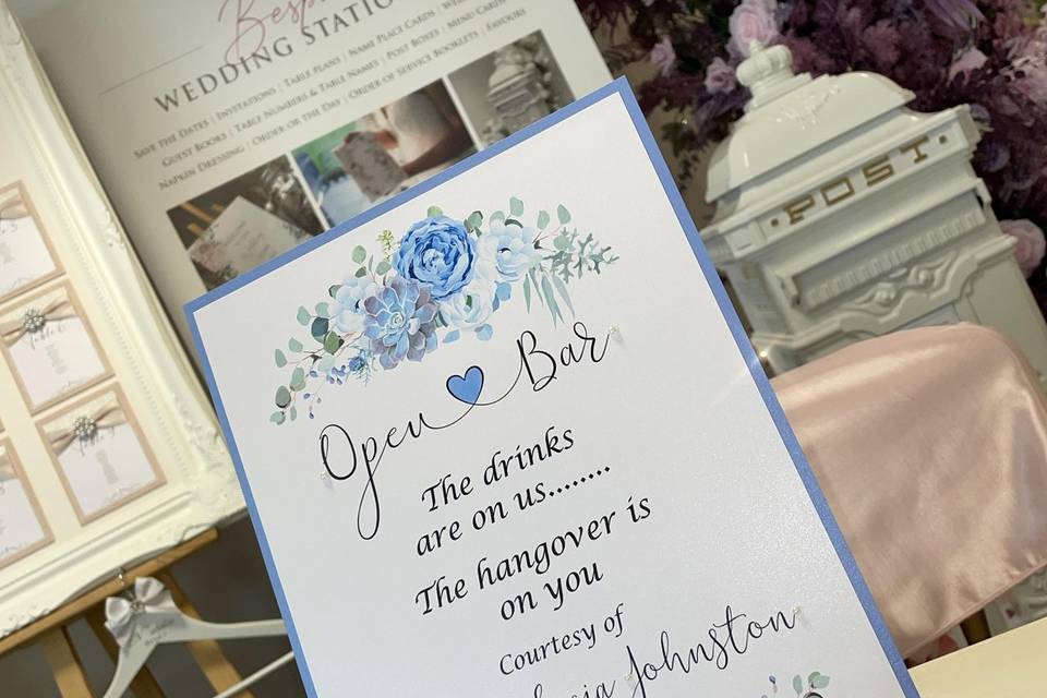 Wedding sign