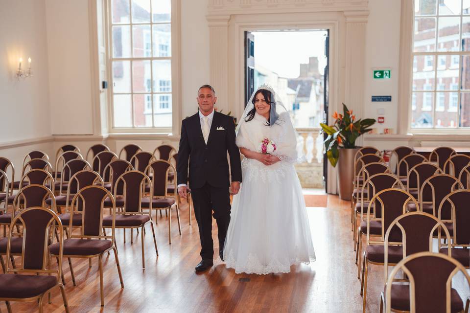 Natural wedding moments