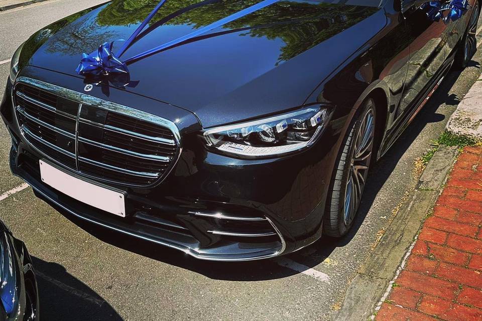 Mercedes s class wedding car