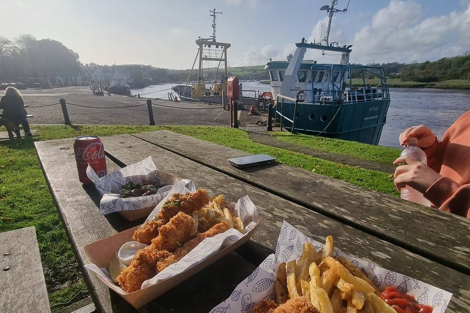 Monkfish Scampi and Fries