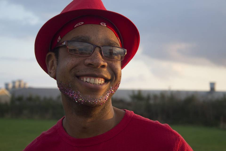 Glitter beard