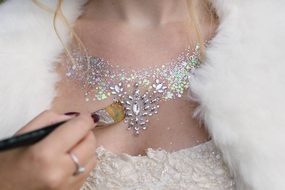 Glitter necklace