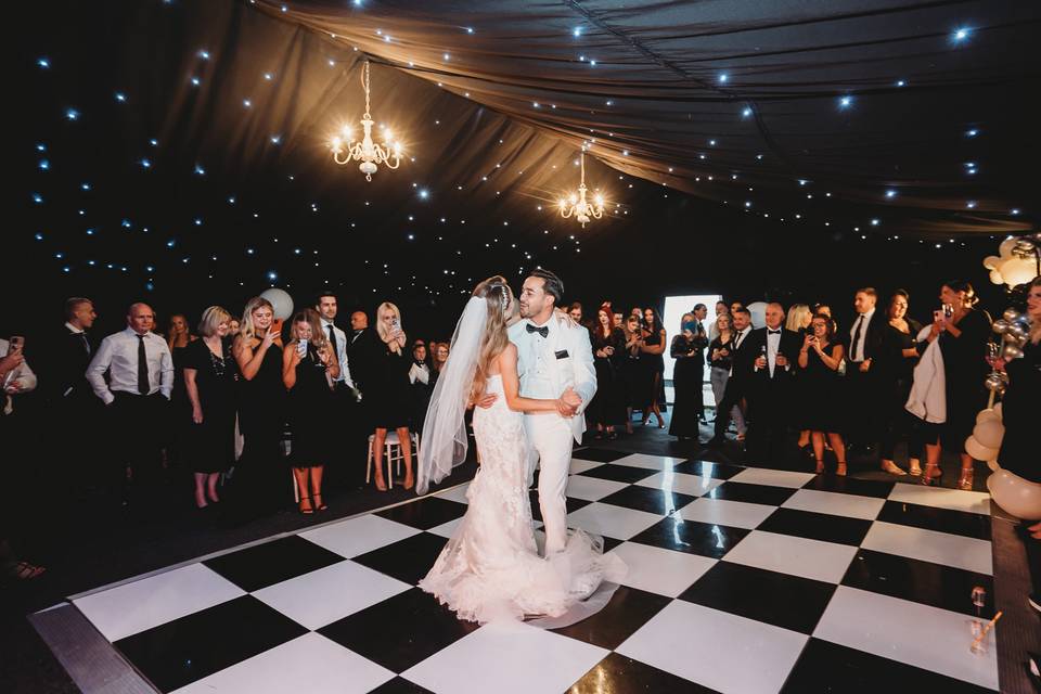 Glamorous first dance