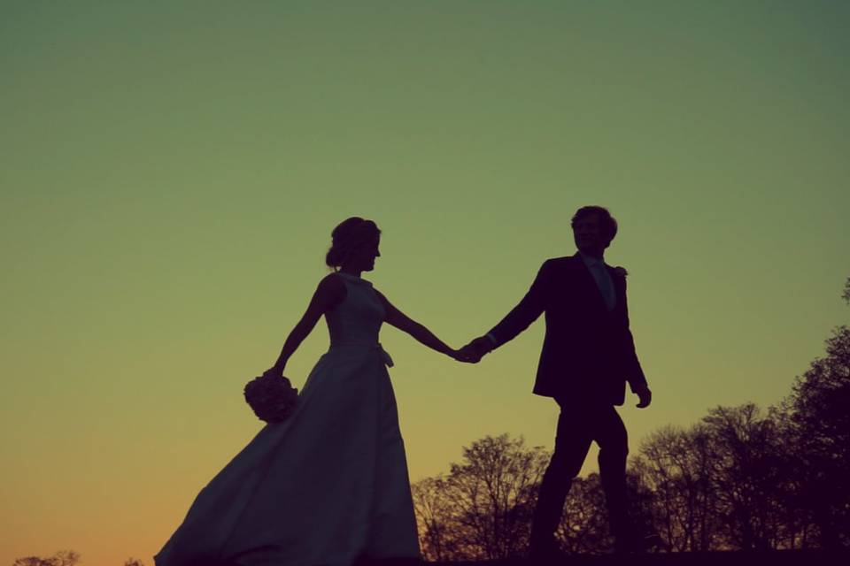 Race Wedding Videography - silhouettes