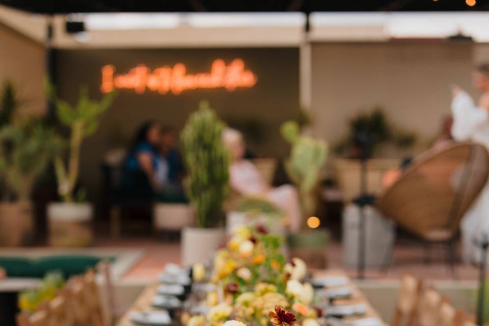 Rooftop wedding