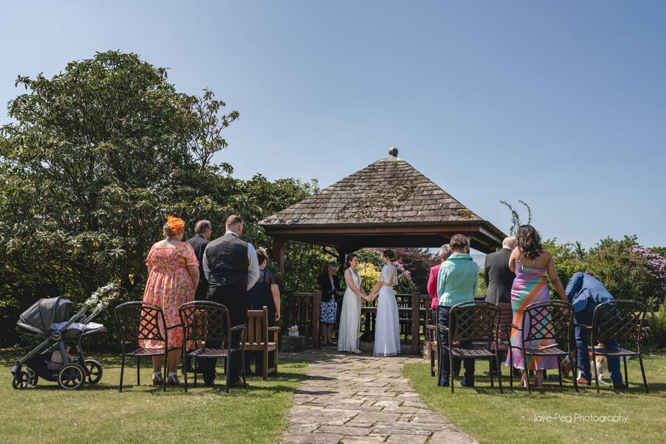 Gazebo garden weddings