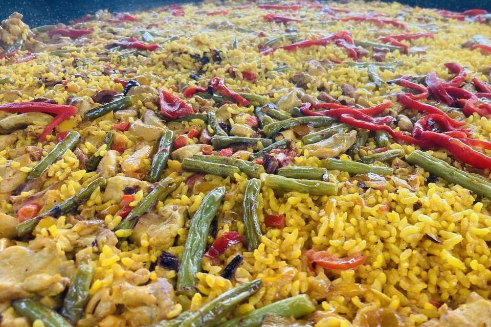 Vegetarian paella