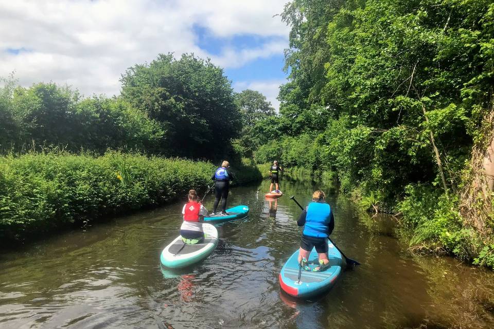 Relaxing canal trip