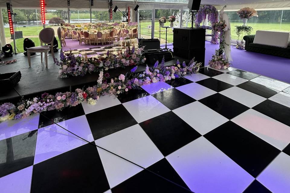 Staging and dancefloor