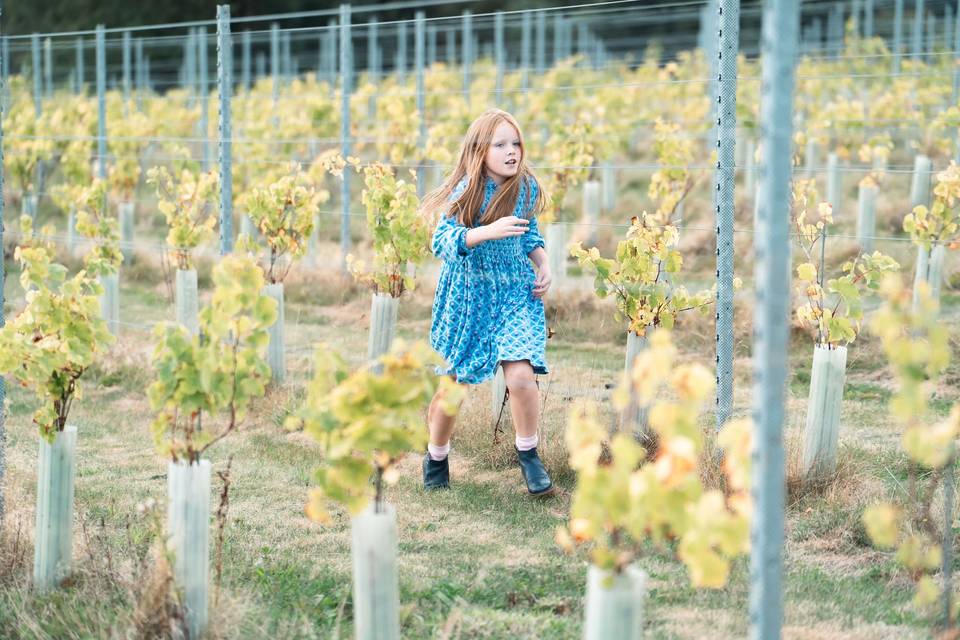 Kids in vines