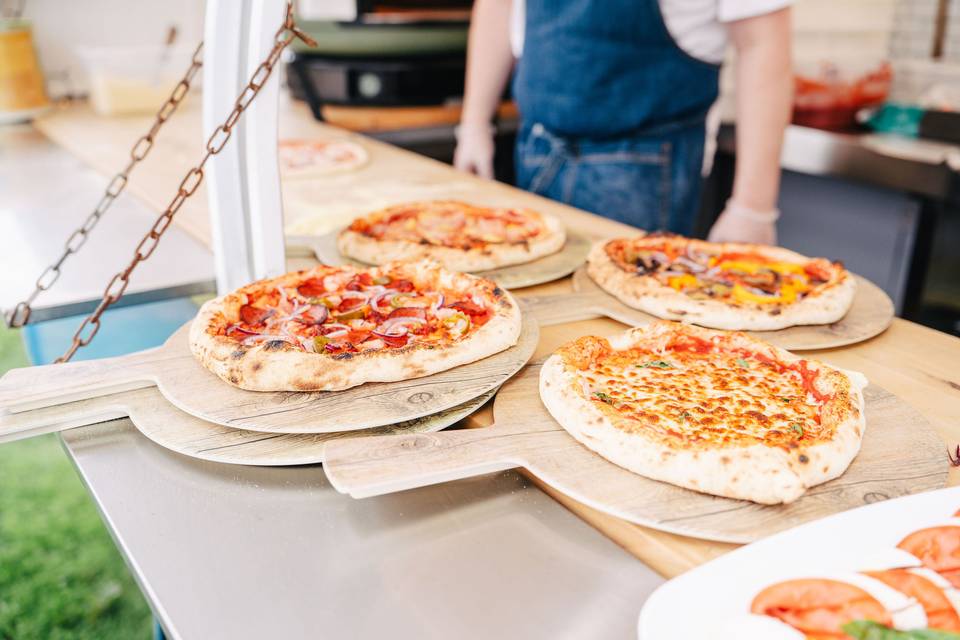 Homemade pizzas