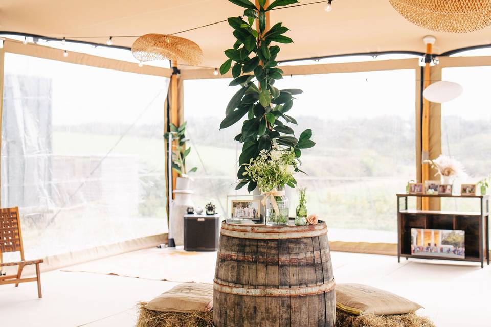 Marquee interior