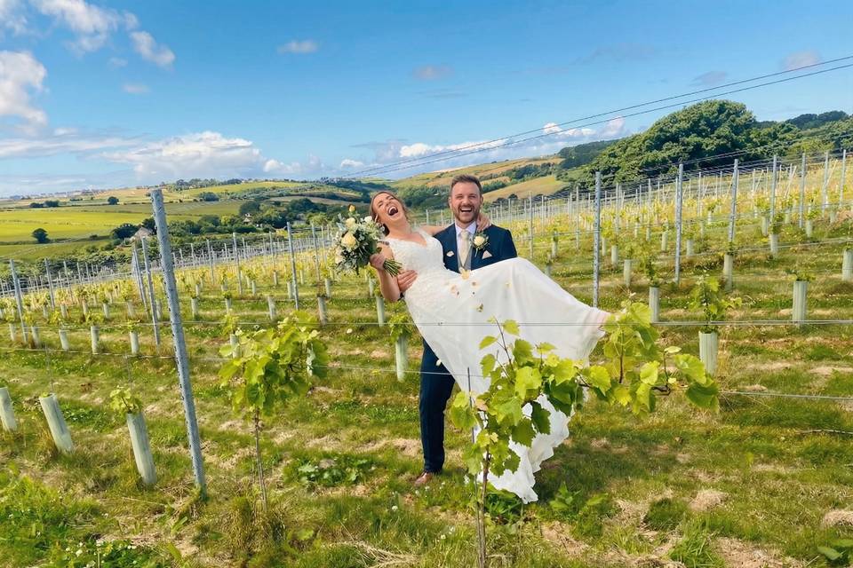 Couple in vines
