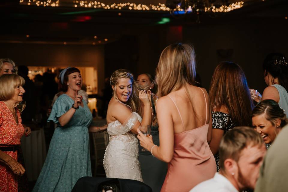 Guests take the dancefloor