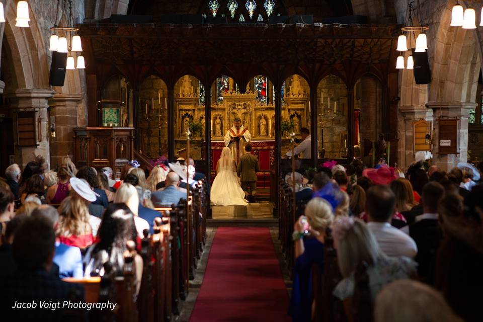 Georgina & Dan in the Church