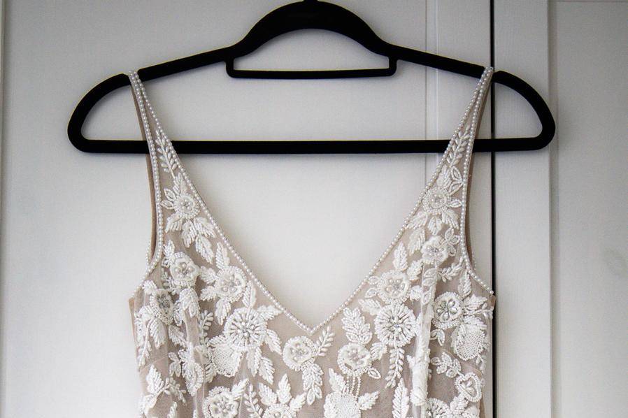 Bride dress details