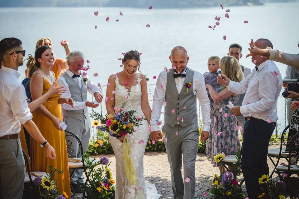 Lake como wedding